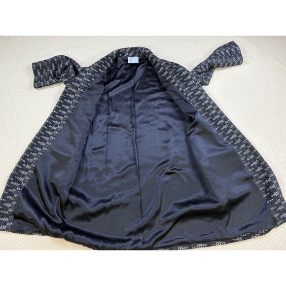 Dusan Wool/ Silk Blend Tweed Coat Size XL Made In Italy *holes - Picture 10 of 16